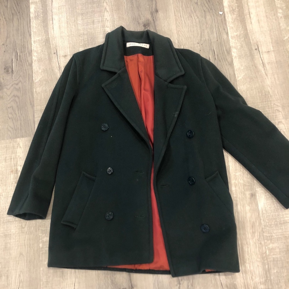Dark green wool coat
